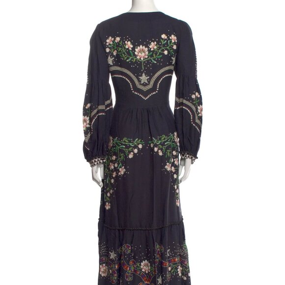 Farm Rio Printed Long Dress Size: XS - Picture 3 of 4